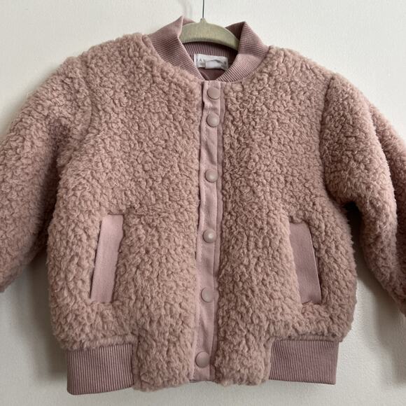 Jamie Kay Sherpa Jacket In Peony - Picture 2 of 7